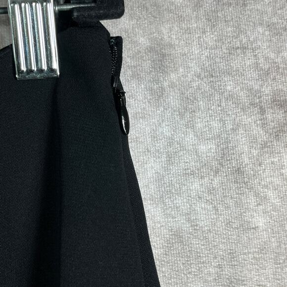 Eileen Fisher Skirt Womens Medium Black Unlined Lightweight Career Business Work - Picture 4 of 11